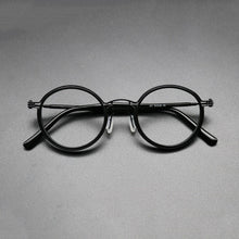Load image into Gallery viewer, Vintage Titanium Eyeglasses Frame Men Round Myopia Prescription Glasses Women Retro Optical Luxury Brand Glasses Frame Eyewear