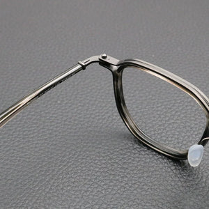 Vintage Titanium Eyeglasses Frame Men Square Myopia Prescription Glasses Women Retro Optical Luxury Brand Glasses Frame Eyewear
