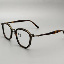 Load image into Gallery viewer, Vintage Titanium Eyeglasses Frame Men Square Myopia Prescription Glasses Women Retro Optical Luxury Brand Glasses Frame Eyewear