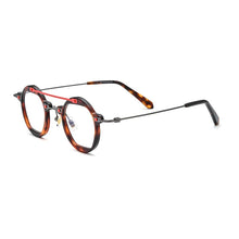 Load image into Gallery viewer, Vintage Titanium Glasses Frame Men Round Myopia Optical Prescription Eyeglasses Frame Women Retro Designer Luxury Brand Eyewear