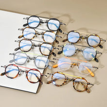 Load image into Gallery viewer, Vintage Titanium Glasses Frame Men Round Myopia Optical Prescription Eyeglasses Frame Women Retro Designer Luxury Brand Eyewear