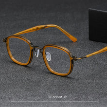Load image into Gallery viewer, Vintage Titanium Square Optical Eyeglasses Frame Men Women Unisex Full Rim Myopia Glasses Frames Italian Luxury Brand Eyewear