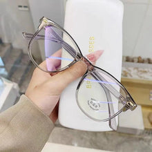 Load image into Gallery viewer, Vintage Transparent Square Glasses Woman Man Anti Blue Light Computer Eyewear Clear Lens Retro Rivet Eyeglasses Frame Unisex