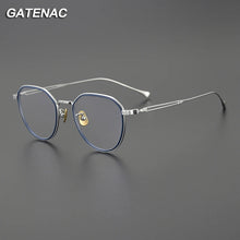 Load image into Gallery viewer, Vintage Ultra Light Pure Titanium Eyeglasses Frame Men Prescription Myopia Glasses Frame Women Japan Retro   Brand Eyewear