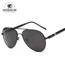 Load image into Gallery viewer, WESHION Oval Sunglasses Men Polarized Pilot Brand Designer Classic Shades Driving Fishing Sun Glasses 2018 UV40 Zonnebril Mannen