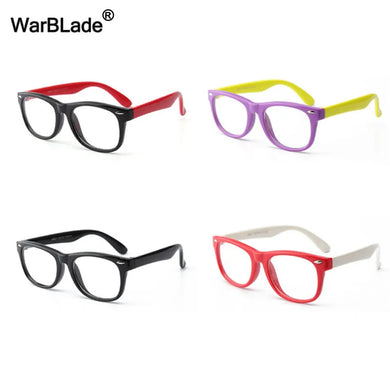 WarBLade Silicone Flexible Kids Eyeglasses Frame TR90 Child Glasses Unbreakable Safe Boys Girl Optic Myopia Glasses Frames Oculo