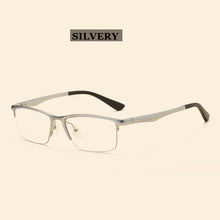 Load image into Gallery viewer, Width-143  aluminum magnesium anti-blue elastic mirror office computer mirror men&#39;s half frame myopia eyeglasses frame male