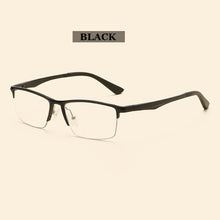 Load image into Gallery viewer, Width-143  aluminum magnesium anti-blue elastic mirror office computer mirror men&#39;s half frame myopia eyeglasses frame male