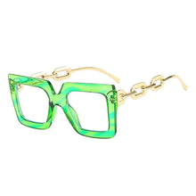 Carica l&#39;immagine nel visualizzatore di Gallery, Women Anti Blue Light Oversized Frame Ladies Glasses Square Plain Glasses Optical Spectacle Brand Qulity Computer
