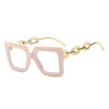 Carica l&#39;immagine nel visualizzatore di Gallery, Women Anti Blue Light Oversized Frame Ladies Glasses Square Plain Glasses Optical Spectacle Brand Qulity Computer