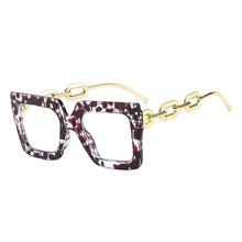Carica l&#39;immagine nel visualizzatore di Gallery, Women Anti Blue Light Oversized Frame Ladies Glasses Square Plain Glasses Optical Spectacle Brand Qulity Computer