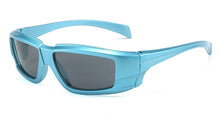 Carica l&#39;immagine nel visualizzatore di Gallery, Women Goggle Sunglasses Y2K Luxury Designer Outdoor Sports Sun Glasses for Men New Trendy Mirror Wrap Round Eyewear