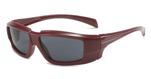 Women Goggle Sunglasses Y2K Luxury Designer Outdoor Sports Sun Glasses for Men New Trendy Mirror Wrap Round Eyewear