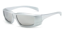 Carica l&#39;immagine nel visualizzatore di Gallery, Women Goggle Sunglasses Y2K Luxury Designer Outdoor Sports Sun Glasses for Men New Trendy Mirror Wrap Round Eyewear