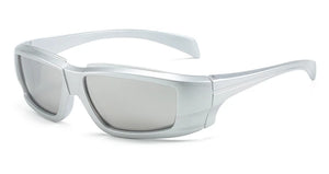 Women Goggle Sunglasses Y2K Luxury Designer Outdoor Sports Sun Glasses for Men New Trendy Mirror Wrap Round Eyewear
