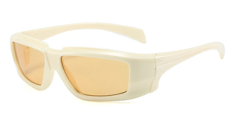 Women Goggle Sunglasses Y2K Luxury Designer Outdoor Sports Sun Glasses for Men New Trendy Mirror Wrap Round Eyewear