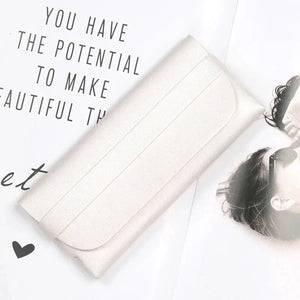 Women Leather Soft Glasses Bag Portable Sunglasses Storage Box Accessories Eyeglasses Case Sunglasses Bag