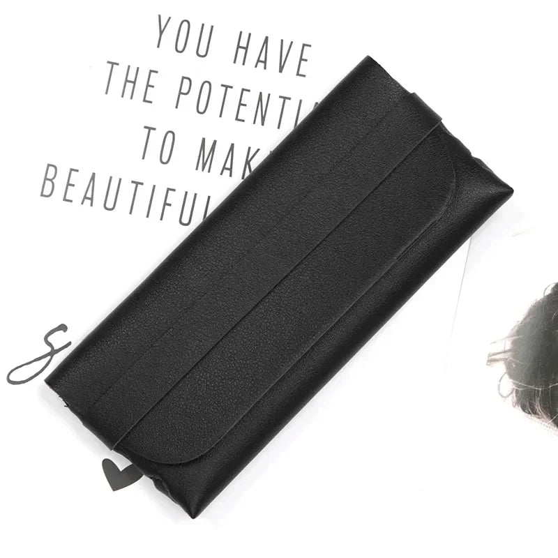 Women Leather Soft Glasses Bag Portable Sunglasses Storage Box Accessories Eyeglasses Case Sunglasses Bag