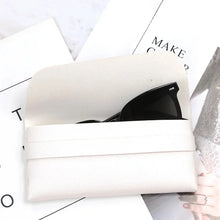 Carica l&#39;immagine nel visualizzatore di Gallery, Women Leather Soft Glasses Bag Portable Sunglasses Storage Box Accessories Eyeglasses Case Sunglasses Bag