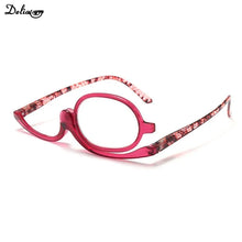 Load image into Gallery viewer, Women Makeup Reading Glasses Rotatable Flip Make Up Eye Glasses Presbyopic +1.00 To +4.0 Reading Glasses for Women