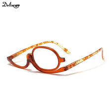 Load image into Gallery viewer, Women Makeup Reading Glasses Rotatable Flip Make Up Eye Glasses Presbyopic +1.00 To +4.0 Reading Glasses for Women