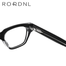 Load image into Gallery viewer, Women Men Eyeglasses Frames Square  Optical Prescription Glasses Myopia Retro Acetate Thick Leg Spectacles