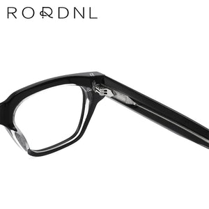 Women Men Eyeglasses Frames Square  Optical Prescription Glasses Myopia Retro Acetate Thick Leg Spectacles
