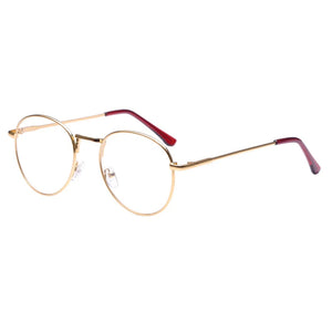 Women Men  Metal Frame Eyeglasses Female Lens Optical Gpld Color Prescrition Glasses Oculos de grau 024