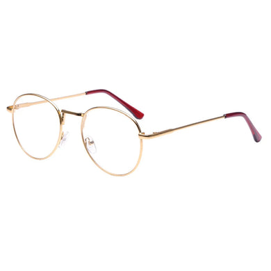 Women Men  Metal Frame Eyeglasses Female Lens Optical Gpld Color Prescrition Glasses Oculos de grau 024