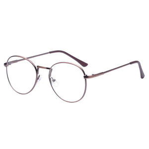 Women Men  Metal Frame Eyeglasses Female Lens Optical Gpld Color Prescrition Glasses Oculos de grau 024