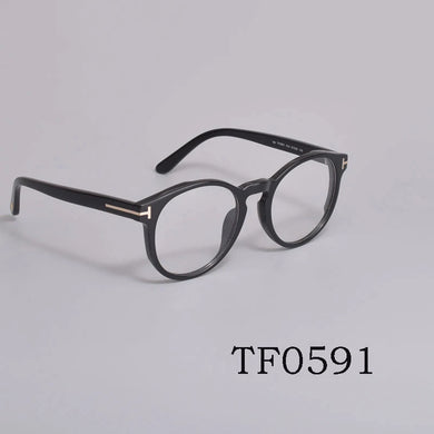 Women Men Optical Round Glasses Frame Brand tf0591 Gafas Eyeglasses Eyewear Acetate Reading Myopia Prescription Glasses Oculos
