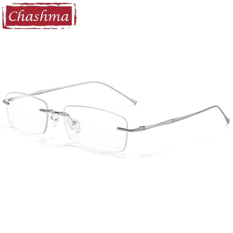 Women Pure Titanium Prescription Lenses Men Rimless Optical Light Weight Frames Anti Blue Ray Glasses Frame