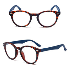 Load image into Gallery viewer, Women Reading Glasses Men Round Retro Frame Hyperopia Presbyopia Readers Eyeglasses Withe Diopter