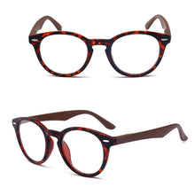 Load image into Gallery viewer, Women Reading Glasses Men Round Retro Frame Hyperopia Presbyopia Readers Eyeglasses Withe Diopter