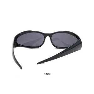 Women Retro Brand Design  Shades Punk Sun Glasses Classic Wrap Around Y2k Sunglasses for Men Outdoor Sports Goggles