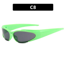 Carica l&#39;immagine nel visualizzatore di Gallery, Women Retro Brand Design  Shades Punk Sun Glasses Classic Wrap Around Y2k Sunglasses for Men Outdoor Sports Goggles