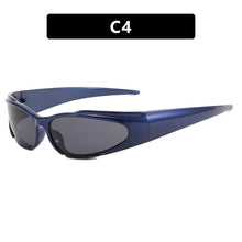 Carica l&#39;immagine nel visualizzatore di Gallery, Women Retro Brand Design  Shades Punk Sun Glasses Classic Wrap Around Y2k Sunglasses for Men Outdoor Sports Goggles