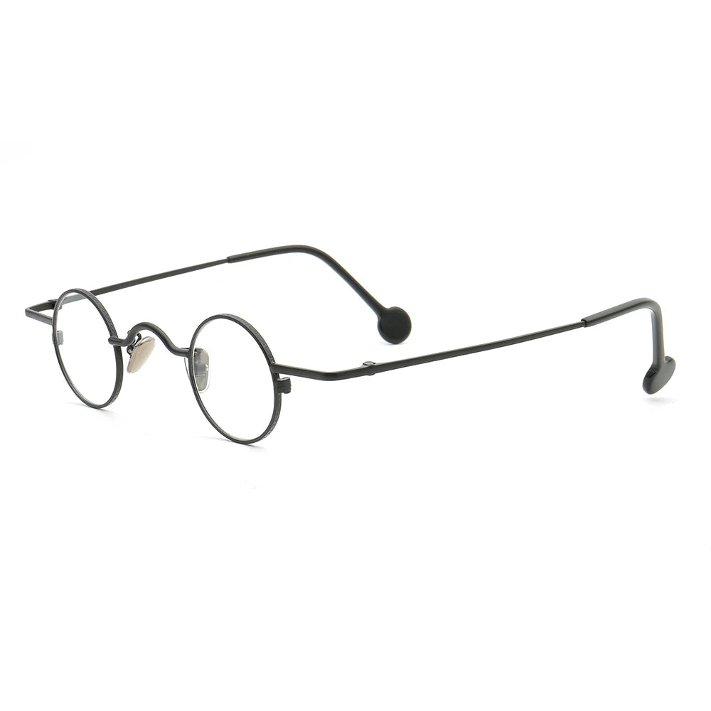 Women Round Glasses Frames Men Light Optical Eyeglasses Frame Cute Eyewear Retro  Metal Prescription Spectacles Full Rim