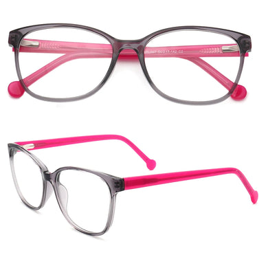 Women Square Eyeglasses Frame Men Round Optical Glasses Frame Full Rim Pink Black Transparent Spectacles  Retro Eyewear