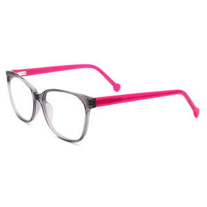 Women Square Eyeglasses Frame Men Round Optical Glasses Frame Full Rim Pink Black Transparent Spectacles  Retro Eyewear