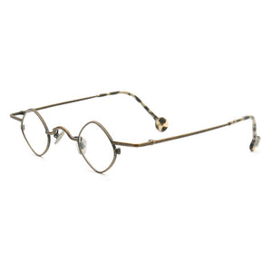 Women Square Glasses Frames Men Light Round Prescription Eyeglasses Frame Diamond Shield Eyewear Retro Fashion Metal Spectacles