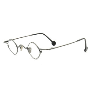 Women Square Glasses Frames Men Light Round Prescription Eyeglasses Frame Diamond Shield Eyewear Retro Fashion Metal Spectacles