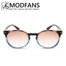 Load image into Gallery viewer, Women Tinted Reading Glasses Men Gradient Grey Lens Anti UV400 Glass Spectacles Retro Round Glasses Frame +1.0+1.5+2.0+2.5+3.0