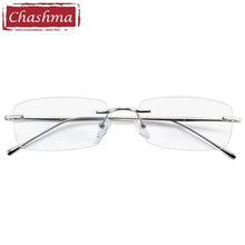 Load image into Gallery viewer, Women Titanium Frame RX Prescription Lenses Men Rimless Optical Light Weight очки для близорукости Anti Blue Ray Glasses