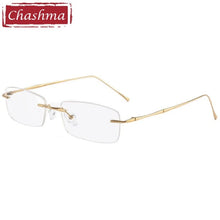 Load image into Gallery viewer, Women Titanium Frame RX Prescription Lenses Men Rimless Optical Light Weight очки для близорукости Anti Blue Ray Glasses
