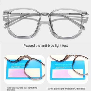 Women's Transparent Computer Glasses Square Frame Anti Blue Light Eyeglass Optical Spectacle Eyewear for Men