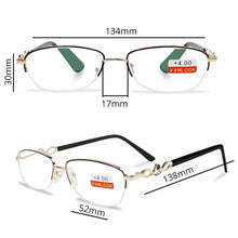 Load image into Gallery viewer, Women's Glasses for Reading Glasses Antireflective Farsightedness Spectacles Farsighted Glass Oculos de Grau Female +100 200 250