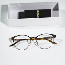 Load image into Gallery viewer, Women's Multifocal Reading Glasses round metal eyeglasses progressive reading  glasses Presbyopic near and far multifocal
