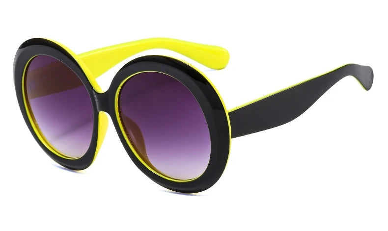 Women's Oversized Round Sunglasses Luxury Brand Gradient Big Shades Classic Sun Glasses Female Oculos De Sol Gafas