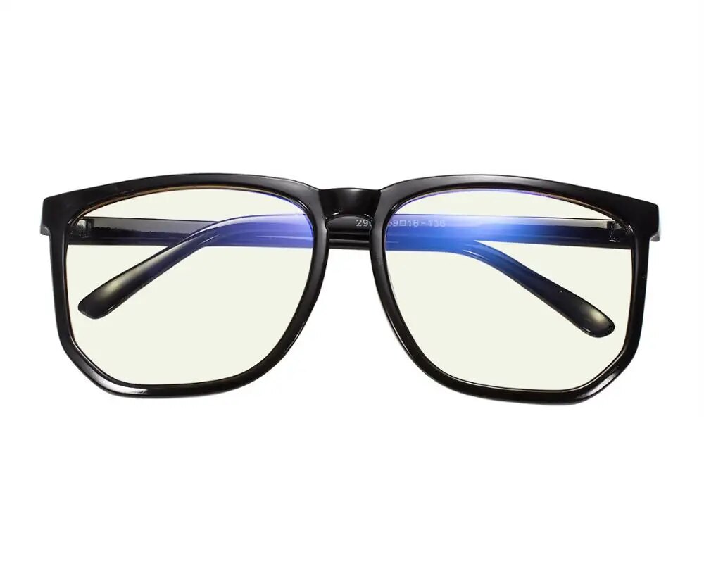Womens Mens Retro Full Rim Glasses Frame Large Size Eyeglasses Clear Lens RX